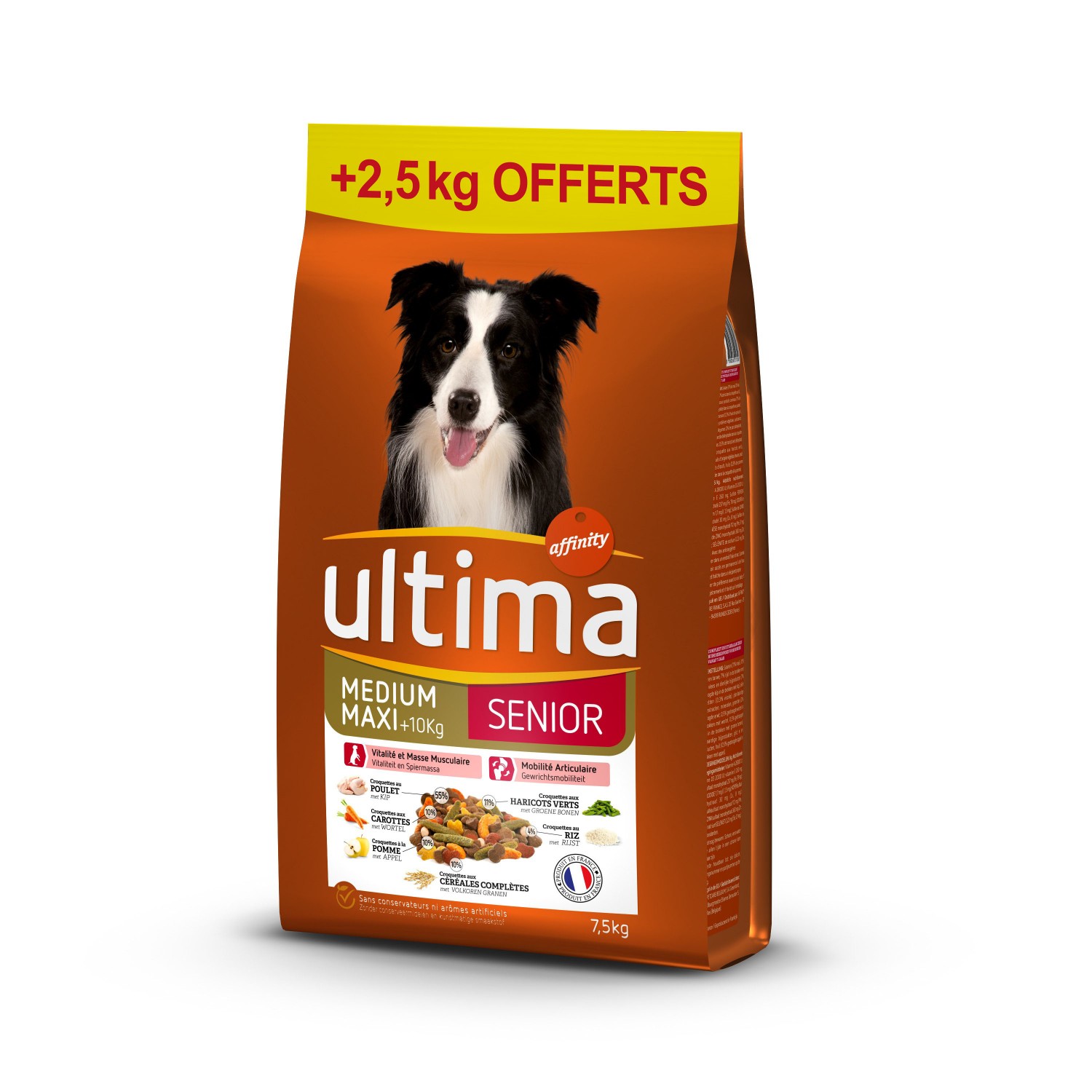  Croquettes pour chien sénior vitalité & mobilité ULTIMA ULTIMA  3700260251088