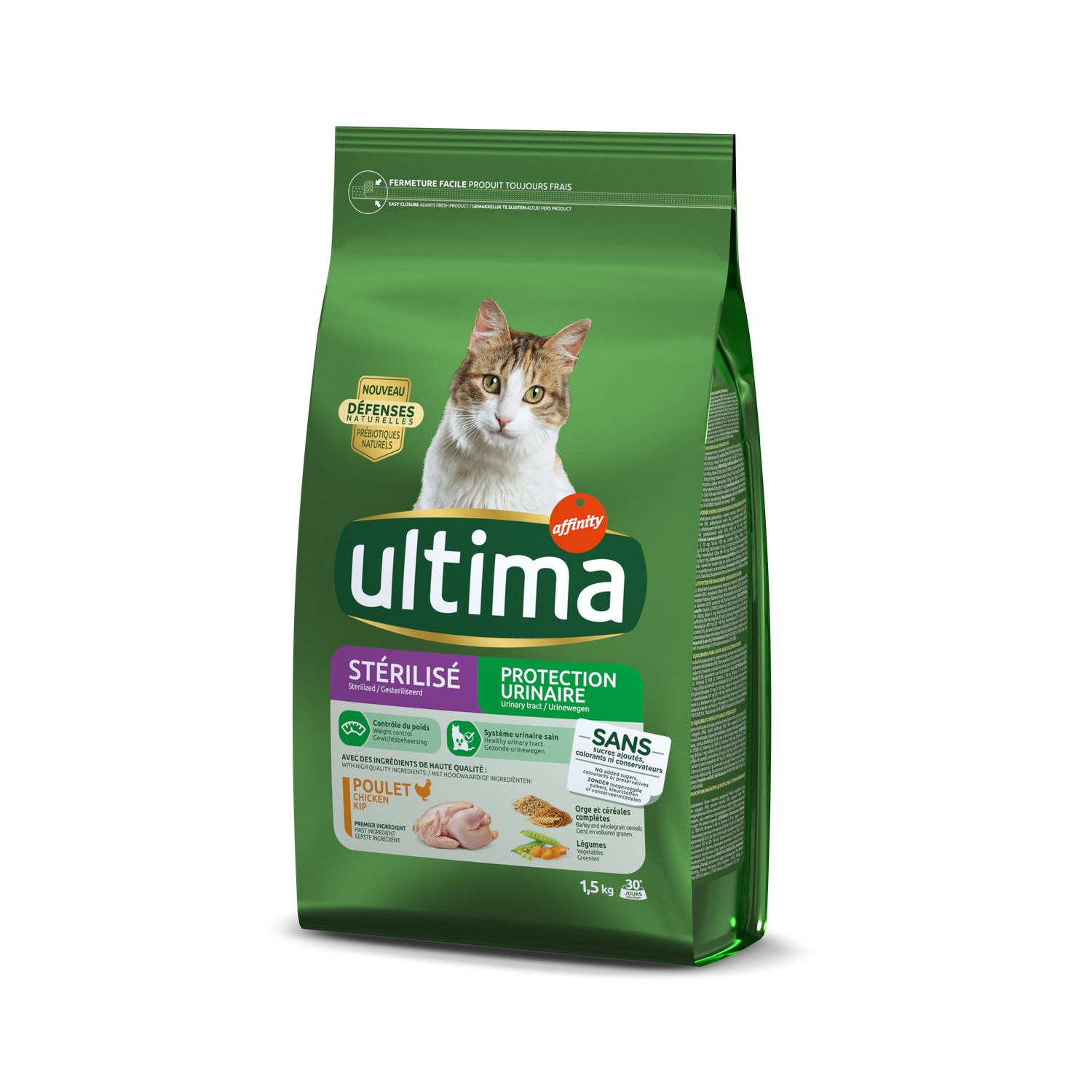 Croquettes pour chat stérilisé protection urina...