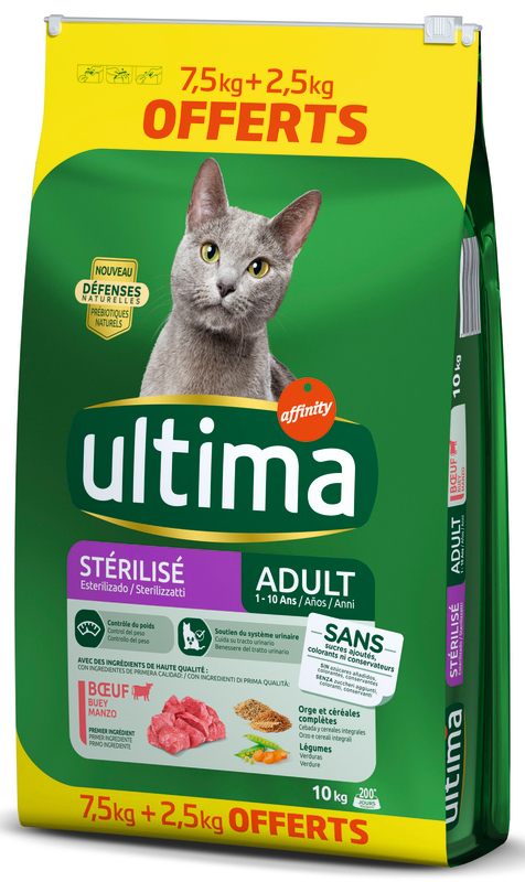 CROQUETTES CHAT STÉRILISÉ BOEUF ultima