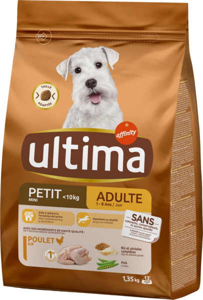  Croquettes Pour Petit Chien Adulte Au Bœuf Ultima code EAN 3700260417200 