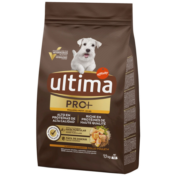  Croquettes Au Poulet Pour Petit Chien Adulte Pro + Ultima code EAN 3700260418221 