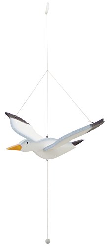 532 mobile mouette de décoration bois blanc 56 ...