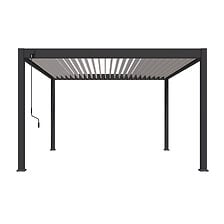 OMBREA OMBREA Pergola bioclimatique autoportante 4x4m - Anthracite/blanc -  ... code EAN 3700265728608 