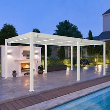 OMBREA OMBREA Pergola bioclimatique autoportante 4x6m - Blanc - OMBREA VS code EAN 3700265728868 