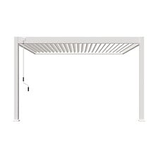 OMBREA Pergola bioclimatique adossée 3x4m - Bla...