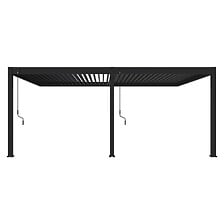 OMBREA Pergola bioclimatique adossée 4x6m - Ant...