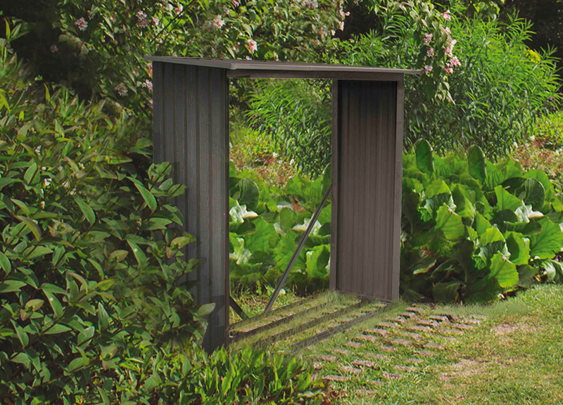 RANGE BUCHE MURAL CHALET JARDIN