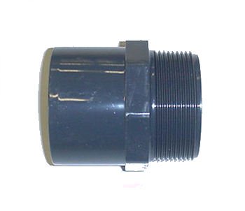 Embout en PVC fileté B - Mâle à coller / Mâle à visser - Diamètres 25/32 - Filetage 26/34 3700268202792 Sorodist