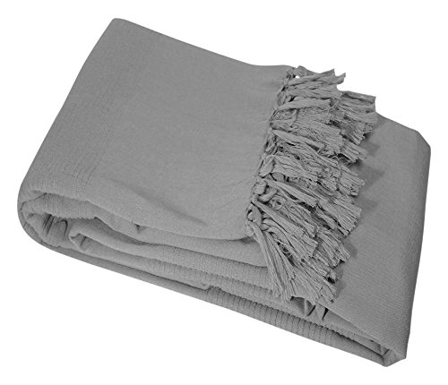 Nuances du Monde Lana Jeté de Canapé à Franges ...