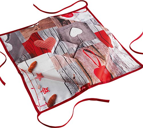 Couleur Montagne Galette avec 4 rabats imprimé cœur nature en polyester 35 mm 3700273217514 (3700273217514)
