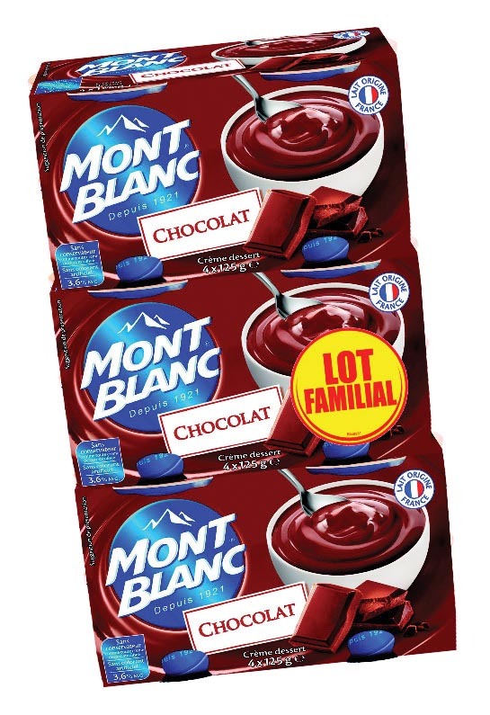  COUPELLES DE CRÈME DESSERT “MONT BLANC” code EAN 3700279307004 