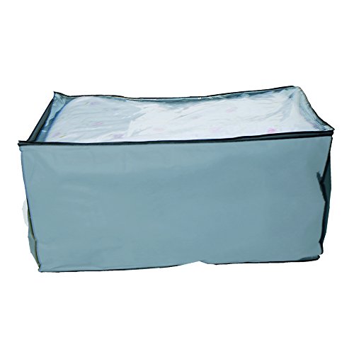 homeXpert MSV 204 Housse pour 3 Couettes Non-Tissé Polypropylène Gris/Transparent 91 x 53 x 47 cm code EAN 3700280002042 