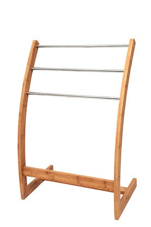 Porte-serviettes Bambou 3B fixation inox L.57xl...