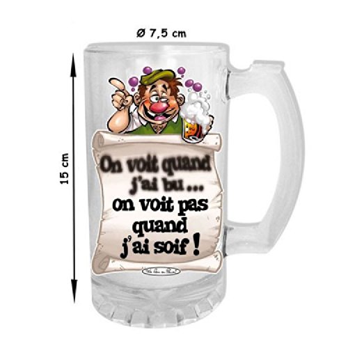 Chope Humoristique - On voit pas quand j'ai soif !