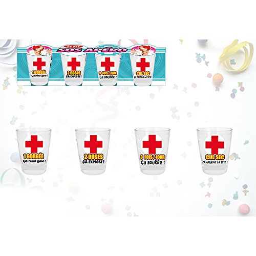 Pack 4 shooters S.O.S Apéro