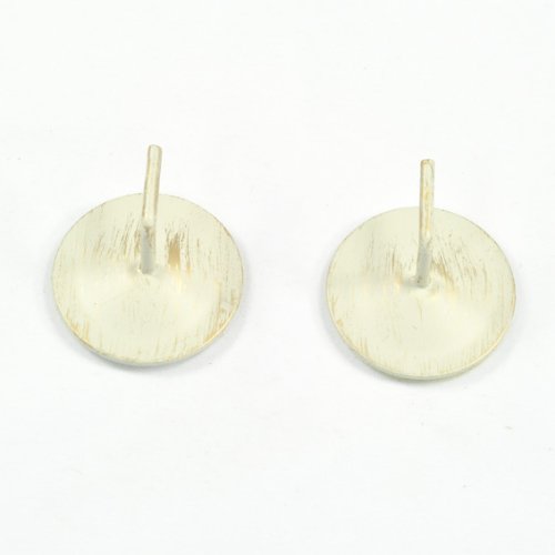 Lot de 2 supports adhésifs métal Ivoire patiné