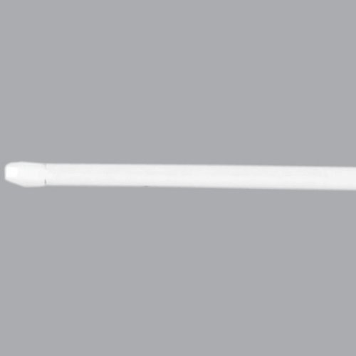 Lot de 2 tringles extensibles ovales (L60 cm)Blanc