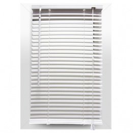 Store vénitien (50 x H130 cm) pvc Blanc