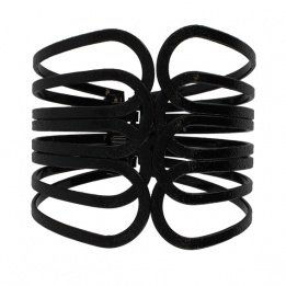 Embrasse Manchette Boucles Noir