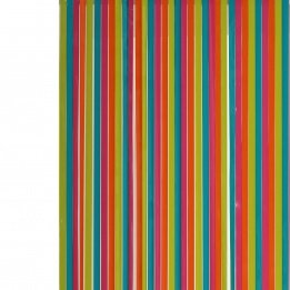Rideau de porte Lanières plastiques multicolore...