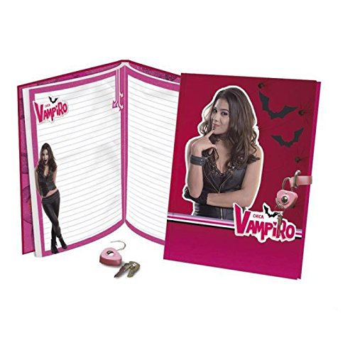 - 6786 - journal intime avec cadenas en présentoir