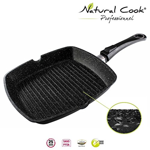 Grill en pierre granité et céramique 28 cm - to...