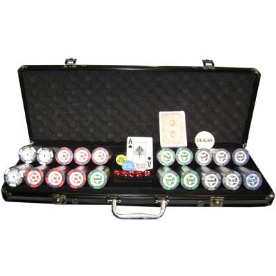 Crown Mallette Alu 500 jetons 14 g marqués "Crown" code EAN 3700325000040 