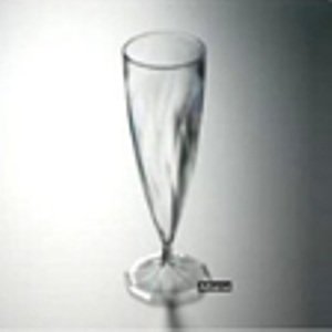 10 flûtes à champagne jetables plastique transp...