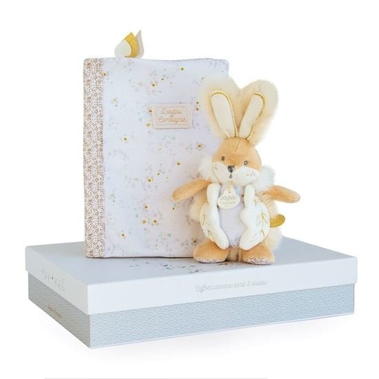  Doudou & Compagnie Coffret protège carnet de santé + doudou Beige  code EAN 3700335234978 