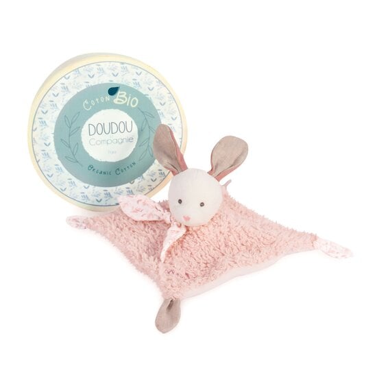  Doudou & Compagnie Doudou Lapin en coton bio Rose 25 cm code EAN 3700335239621 