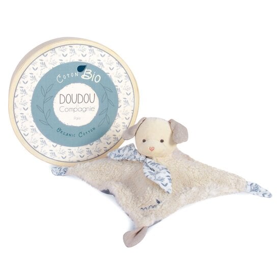  Doudou & Compagnie Doudou Chien en coton bio Bleu 25 cm code EAN 3700335239652 