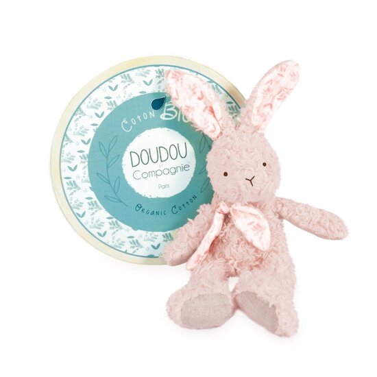  Doudou & Compagnie Doudou pantin Lapin en coton bio Rose 25 cm code EAN 3700335239706 