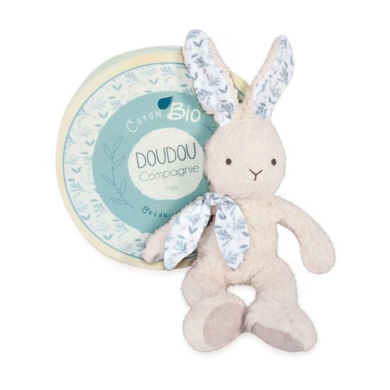  Doudou & Compagnie Doudou pantin Lapin en coton bio Blanc 25 cm code EAN 3700335239713 