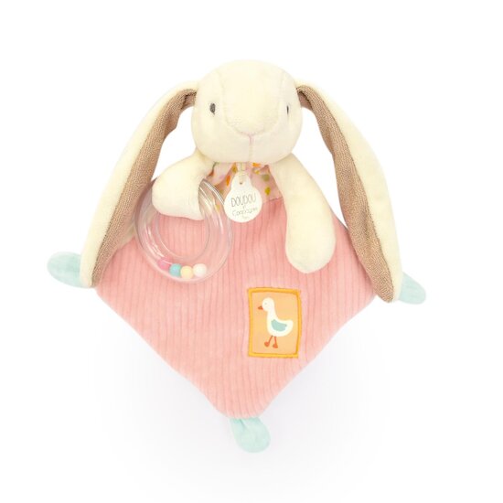  Doudou & Compagnie Doudou lapin ciboulette Hochet Rose  code EAN 3700335242065 