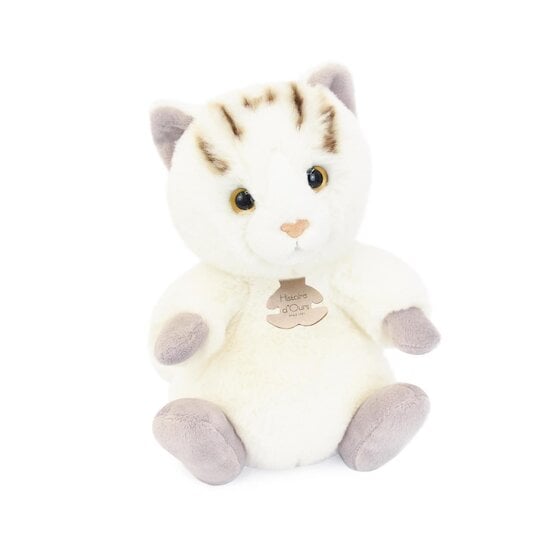  Doudou & Compagnie Peluche les doux stretch Chat Blanc  code EAN 3700349332783 