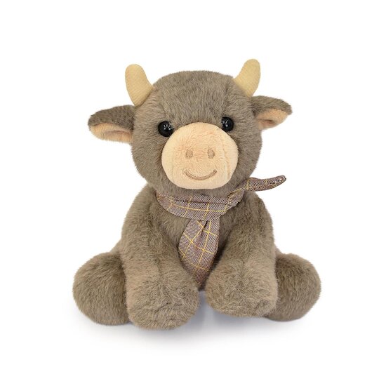  Doudou & Compagnie Peluche petite vache foulard Marron  code EAN 3700349332837 