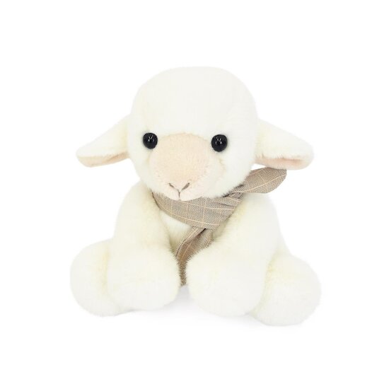  Doudou & Compagnie Peluche petit agneau foulard Blanc  code EAN 3700349332844 