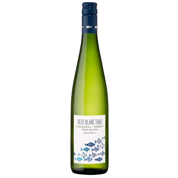 BLEU BLANC THAU HVE IGP CÔTES DE THAU 2022 BLANC
 code EAN 3700372800426 