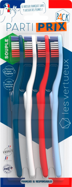  Brosse À Dents Les Vertueux code EAN 3700376700371 