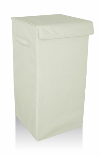 32023 panier à linge pliable polyester blanc tr...