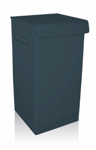 32024 panier à linge pliable polyester gris tra...