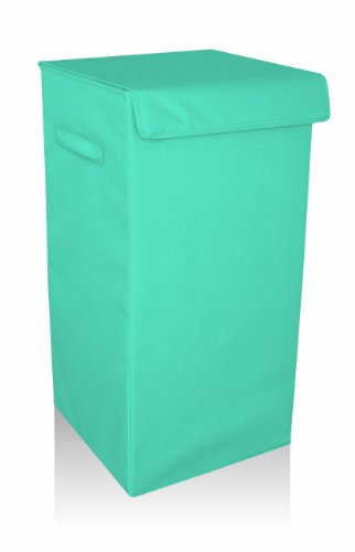 32697 panier à linge pliable polyester bleu tra...