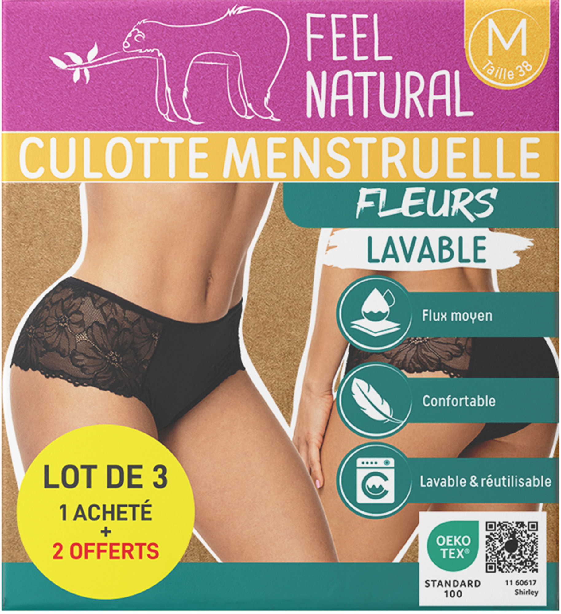 CULOTTES MENSTRUELLES LAVABLES