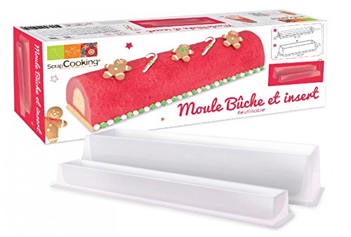 Scrapcooking 1921 Moule Bûche/Insert PVC Blanc ...