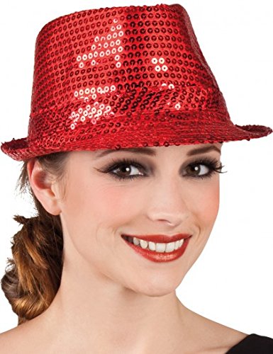 Parafete Borsalino Disco à Paillettes Rouge 3700393637148 (3700393637148)