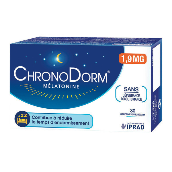 Compléments alimentaires à base de Mélatonine 3700399100233 chrono-dorm