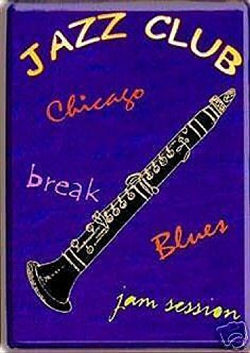 PLAQUE METAL 20X15cm AMBIANCE VIOLET JAZZ CLUB ...