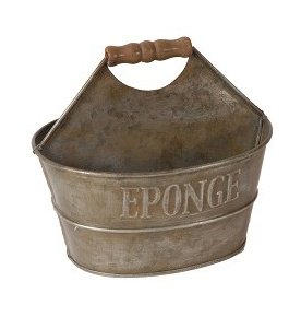 Porte éponges/savon zinc