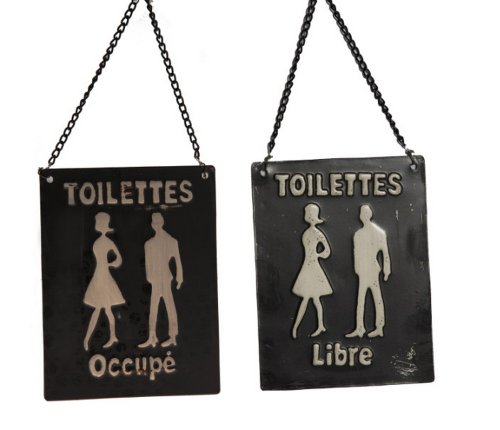 Antic Line Plaque toilettes "Libre-Occupé" code EAN 3700407963355 