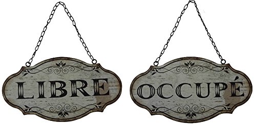 Antic Line Plaque "Libre-Occupé" sur chaînette code EAN 3700407975341 